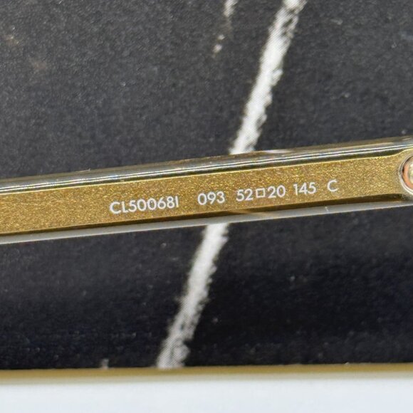 NEW CL50068I 093 CELINE WOMEN CAT EYE EYEGLASSES  KHAKI EYEWEAR CELINE - Picture 9 of 11